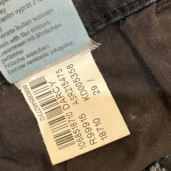 Mavi women’s size 29 dark wash blue Skinny Jeans with Zip tassel - Picture 8 of 16